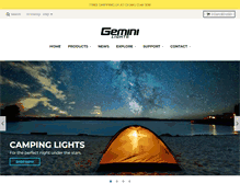 Tablet Screenshot of gemini-lights.com